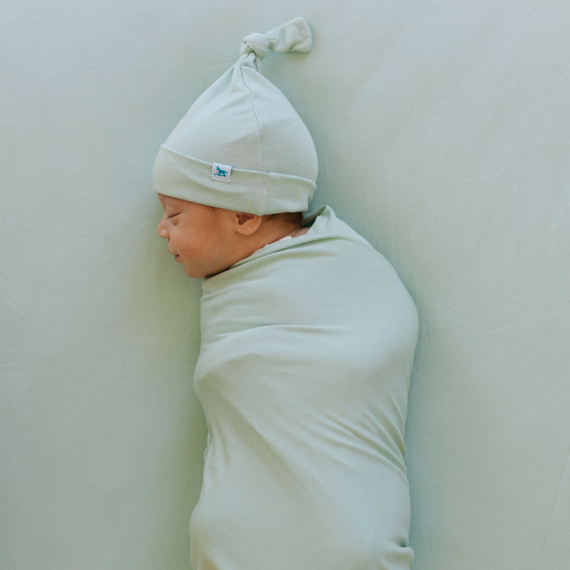 Stretch Knit Swaddle & Hat Set