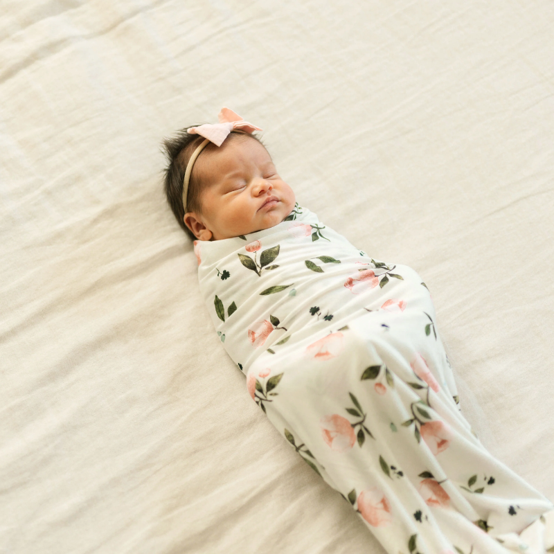 Stretch Knit Swaddle & Hat Set