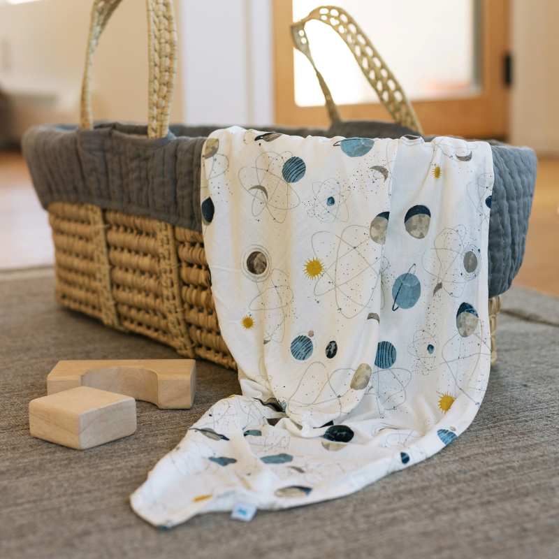 Stretch Knit Swaddle & Hat Set