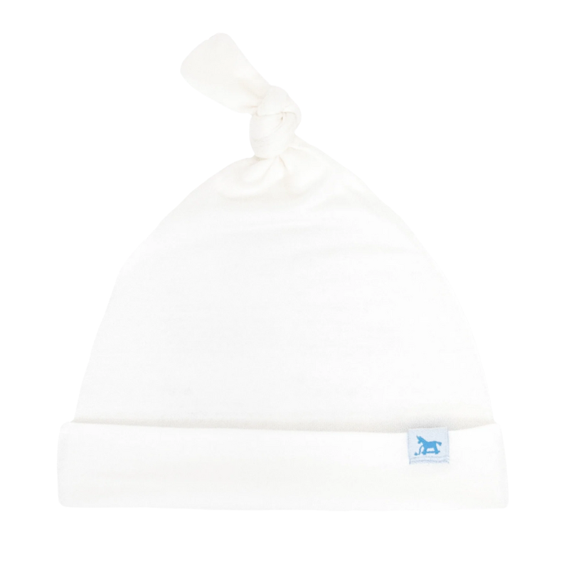 Stretch Knit Top Knot Hat