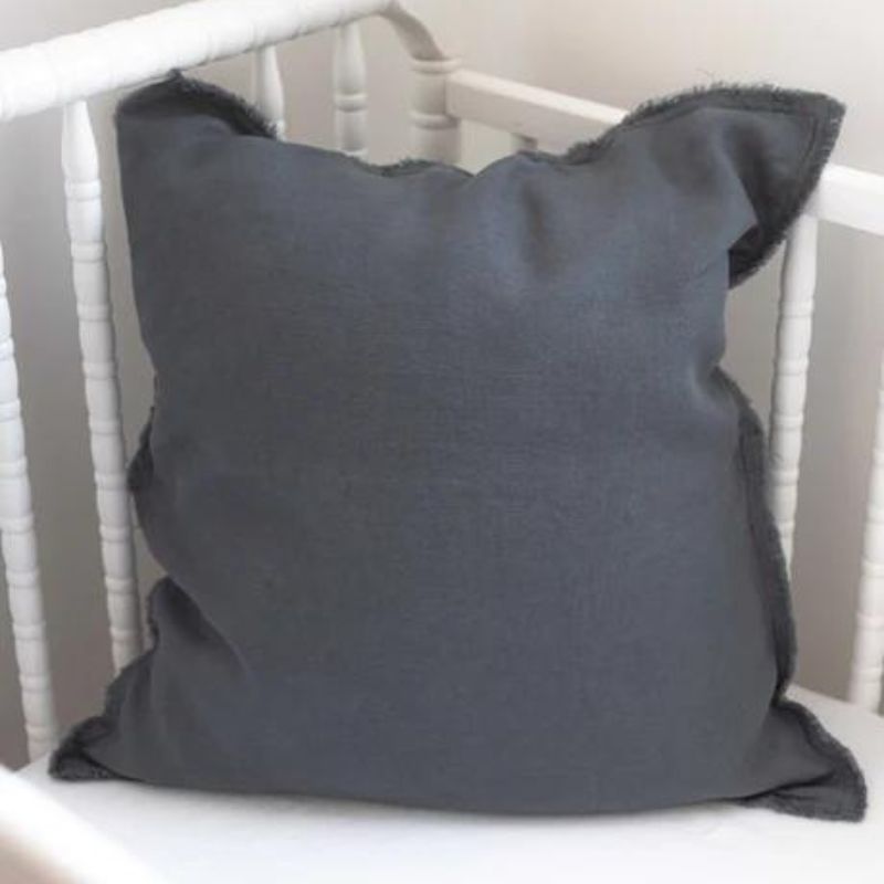 Linen Decor Pillow Cover Grey