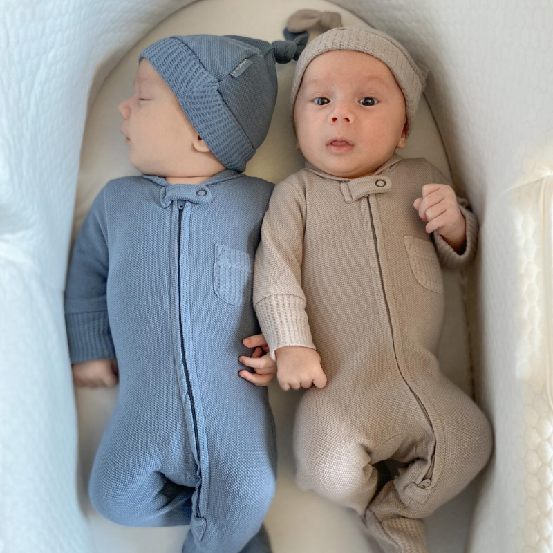 Organic Pique 2-Way Zipper Footie
