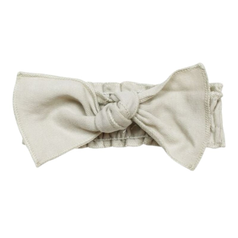 Organic Smocked Tie Headband
