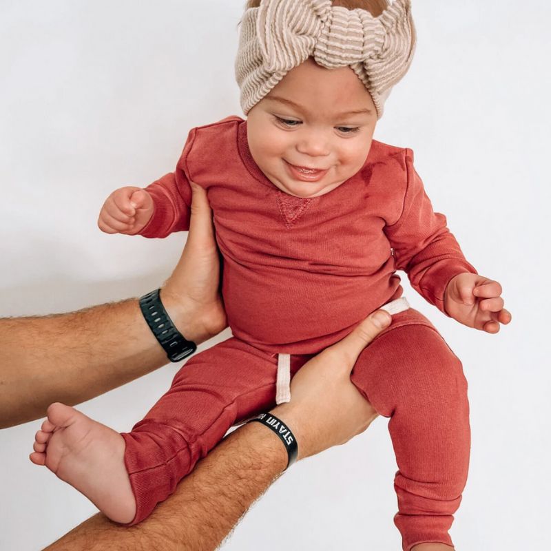 French Terry Sweatshirt & Jogger Set Appleberry