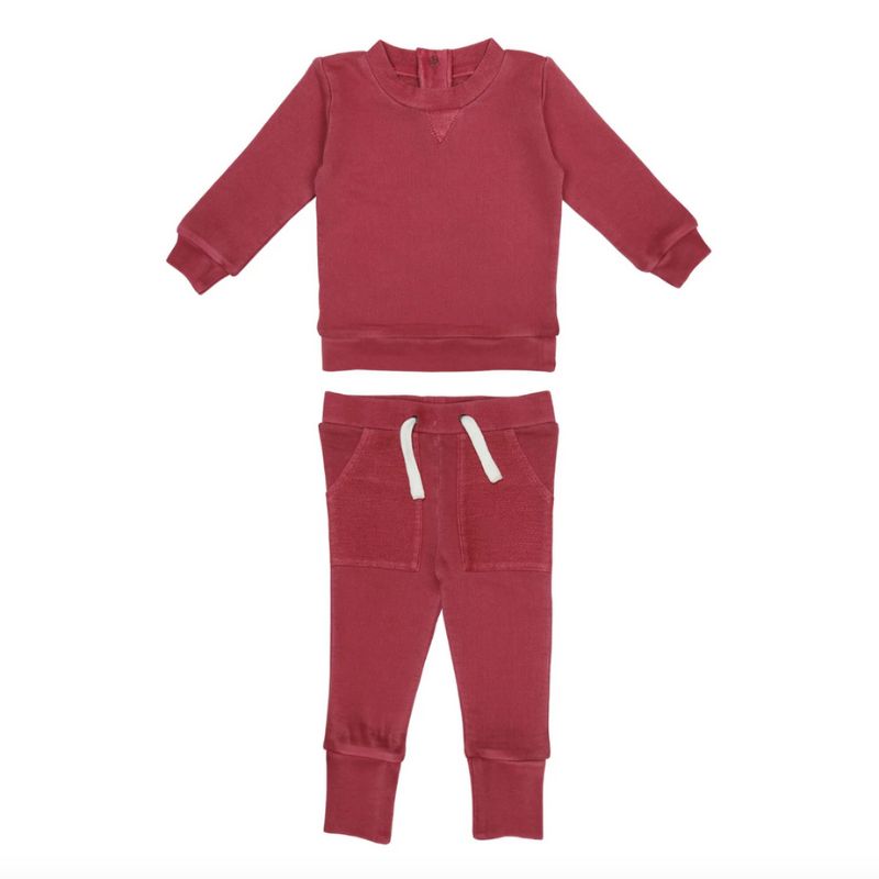French Terry Sweatshirt & Jogger Set