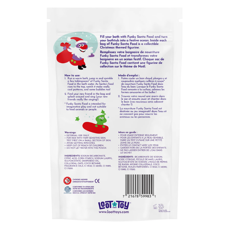 Funky Santa Food Foaming Bath Salts
