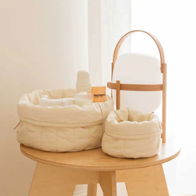 Set of 2 Quilted Baskets
