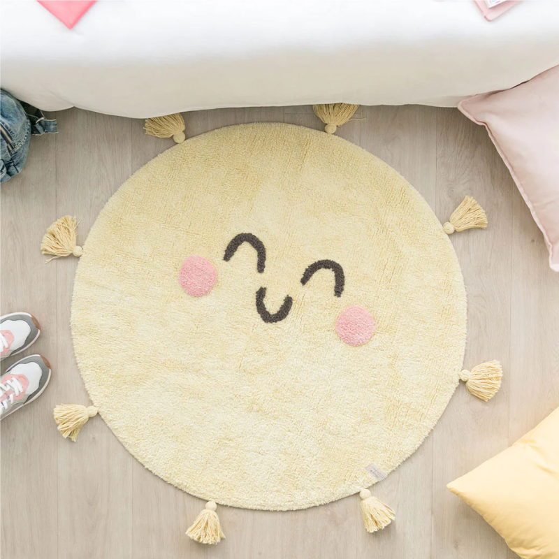 Tapis en coton Tu es mon soleil