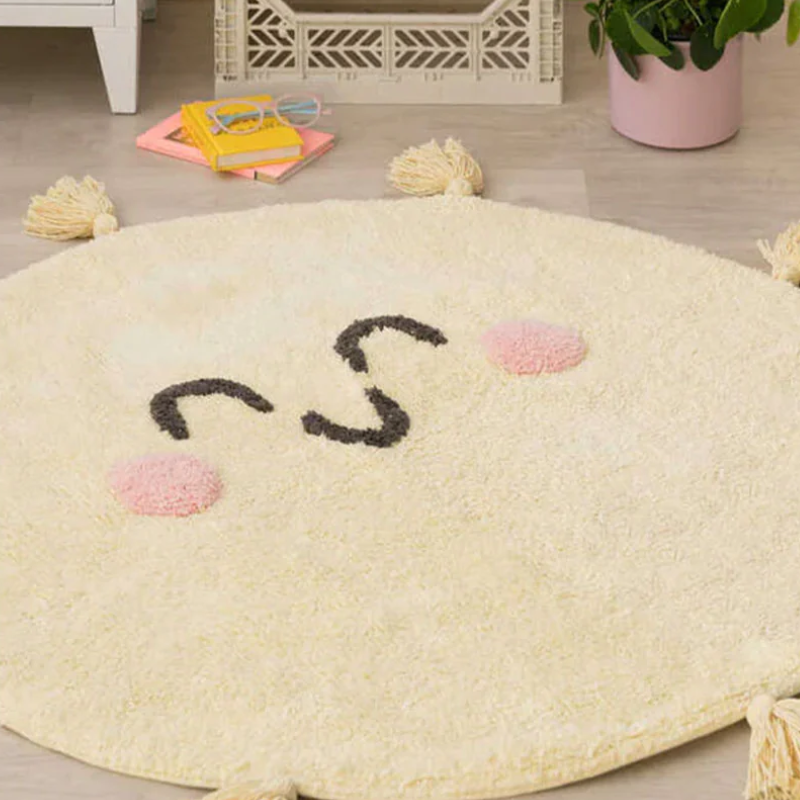 Tapis en coton Tu es mon soleil