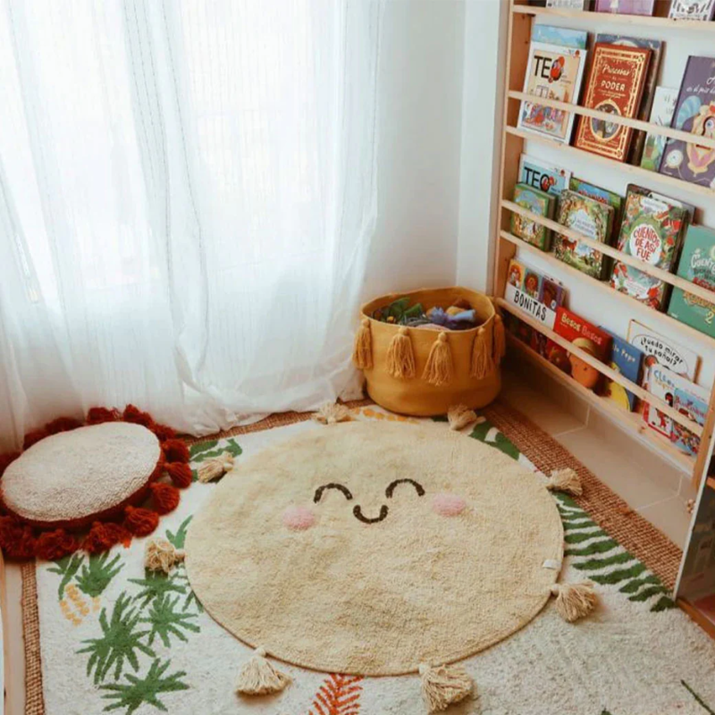 Tapis en coton Tu es mon soleil