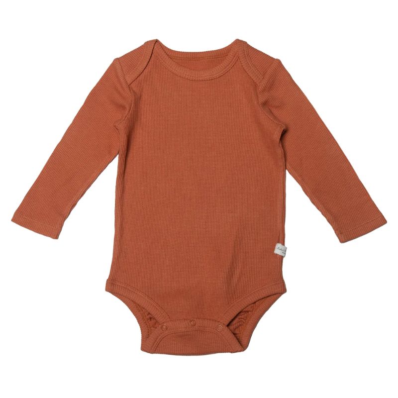 Waffle Long Sleeve Bodysuits