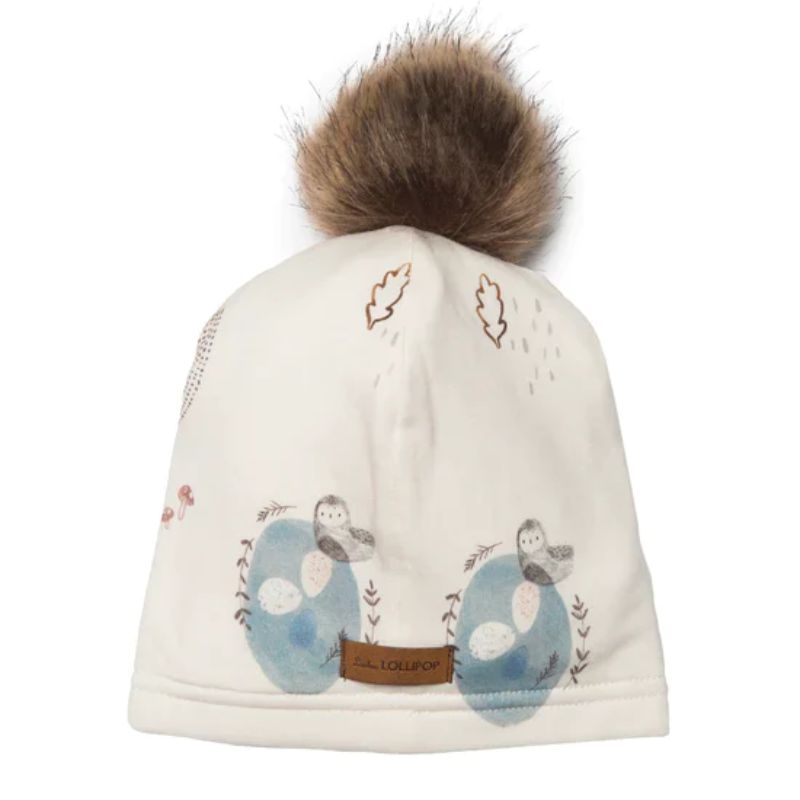Pom Pom Beanie  Cozy Forest