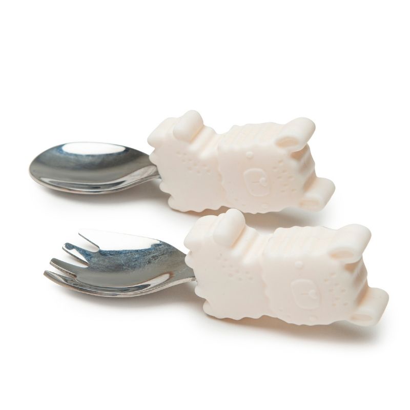 Toddler Learning Spoon and Fork Set Lola the Llama