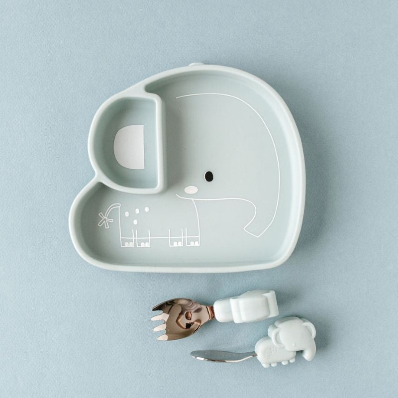 Silicone Snack Plates Ellie the Elephant