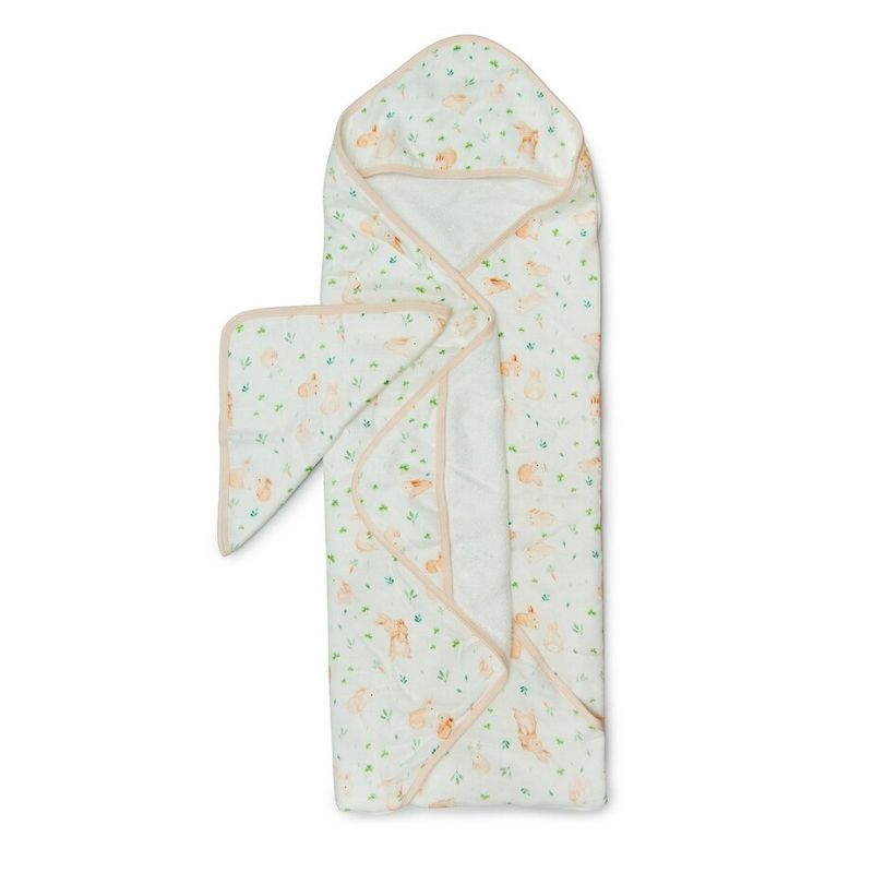Hooded Towel + Wash Cloth Sets Bunny Meadow