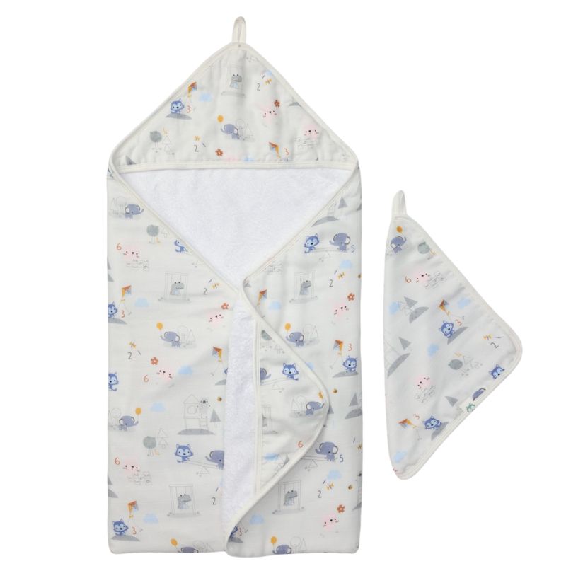 Hooded Towel + Wash Cloth Sets