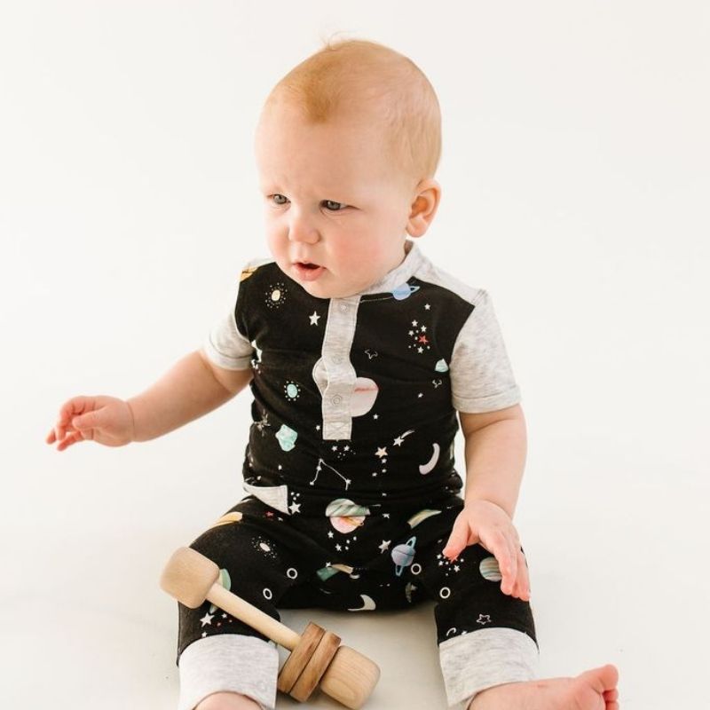 Short Sleeve Romper Space