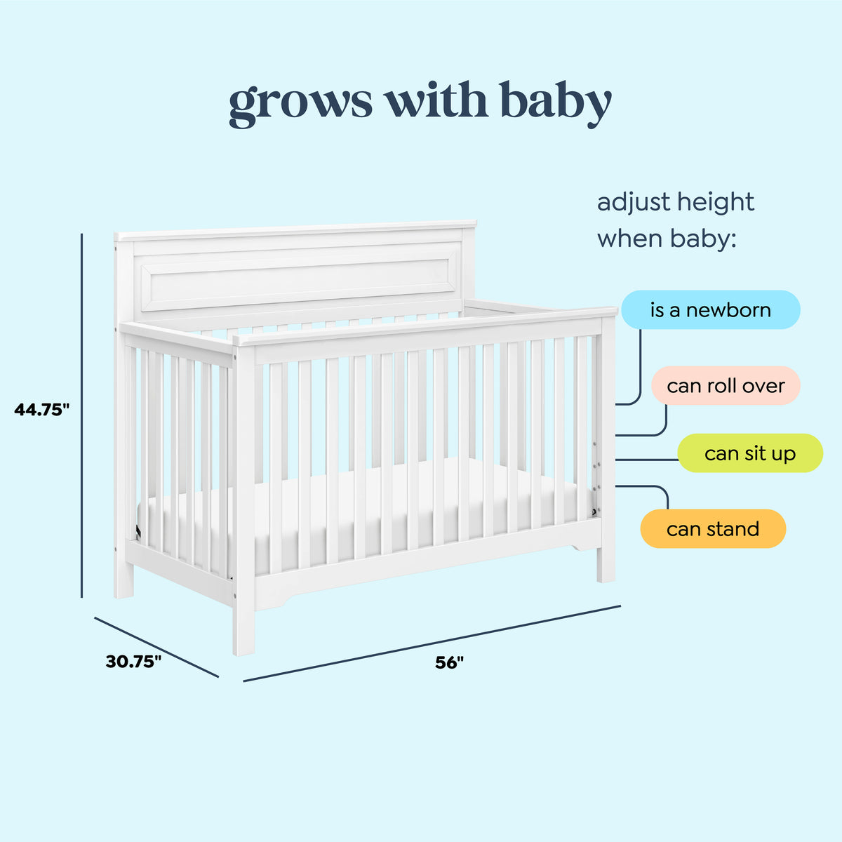 Autumn 4-in-1 Convertible Crib