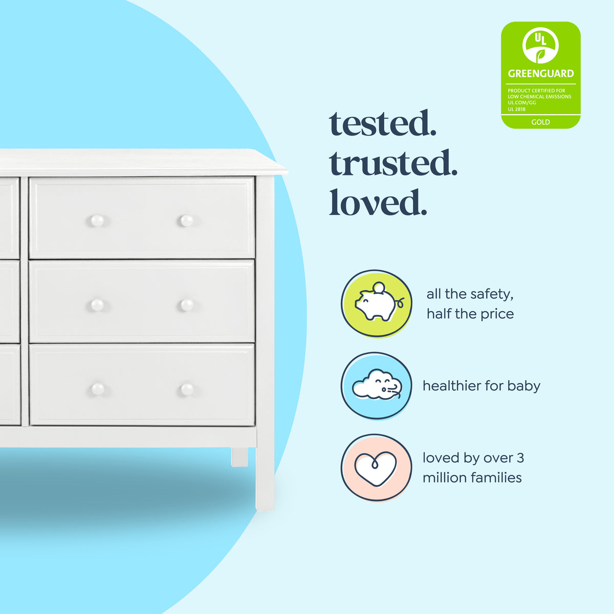 Jayden 6-Drawer Double Wide Dresser