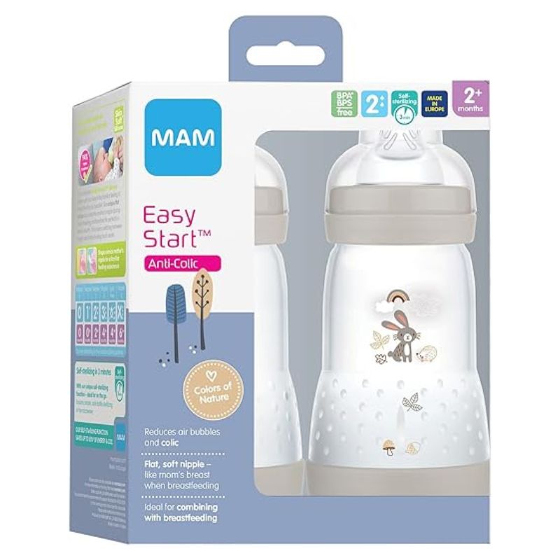 Biberons anti-coliques mats Easy Start - 9 oz