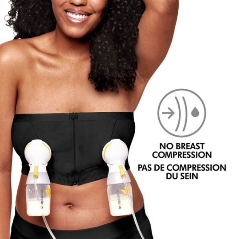 Hands-Free Pumping Bustier Black