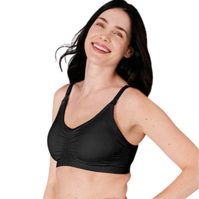 3-In-1 Nursing and Pumping Bra Black