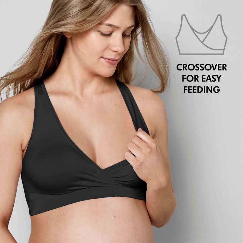Keep Cool™ Sleep Breathable Maternity & Nursing Bra Black