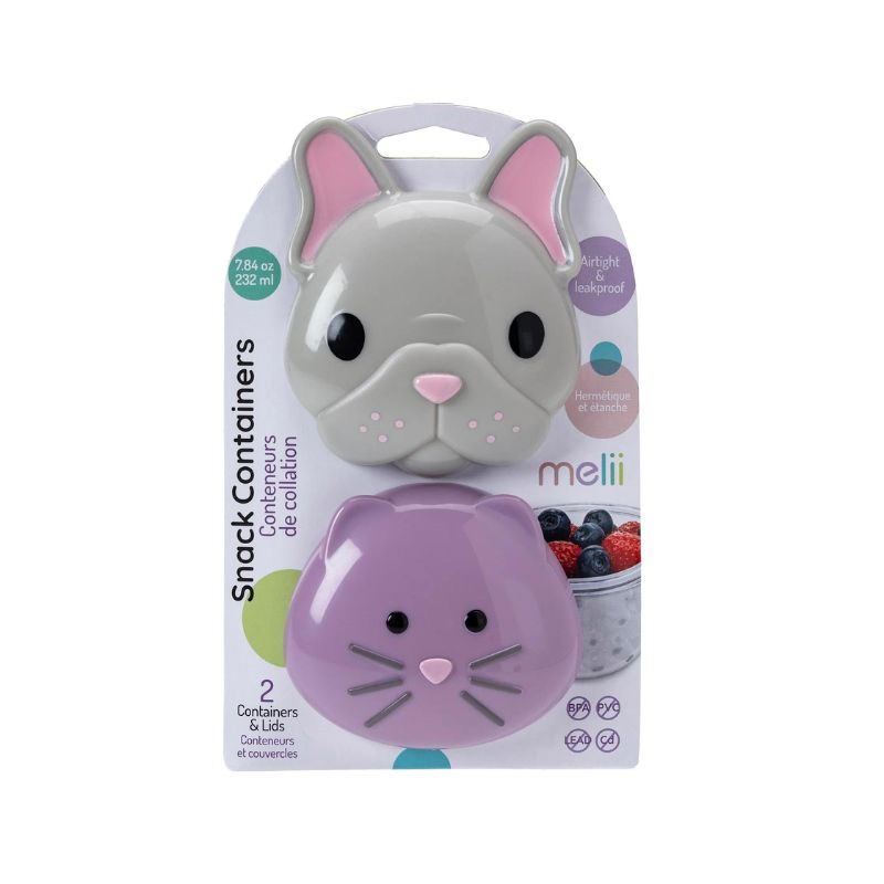 Animal Snack Containers - 2 Pack