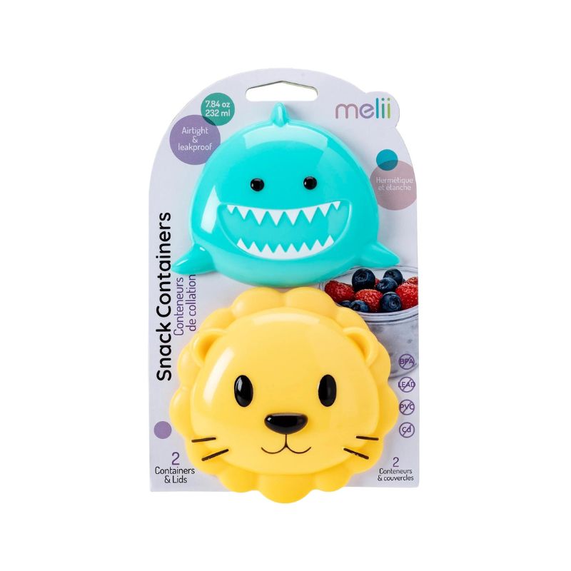 Animal Snack Containers - 2 Pack