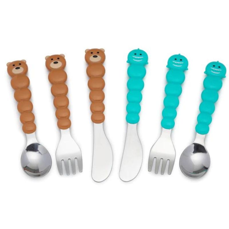 Animal Utensil Set Bears & Sharks