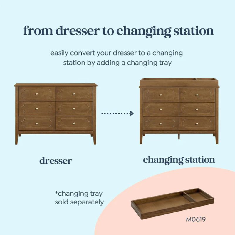 Chloe Regency 6-Drawer Dresser