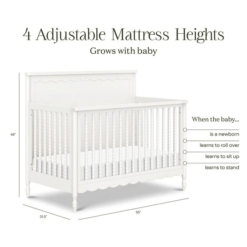 Ambrosia 4-in-1 Convertible Crib