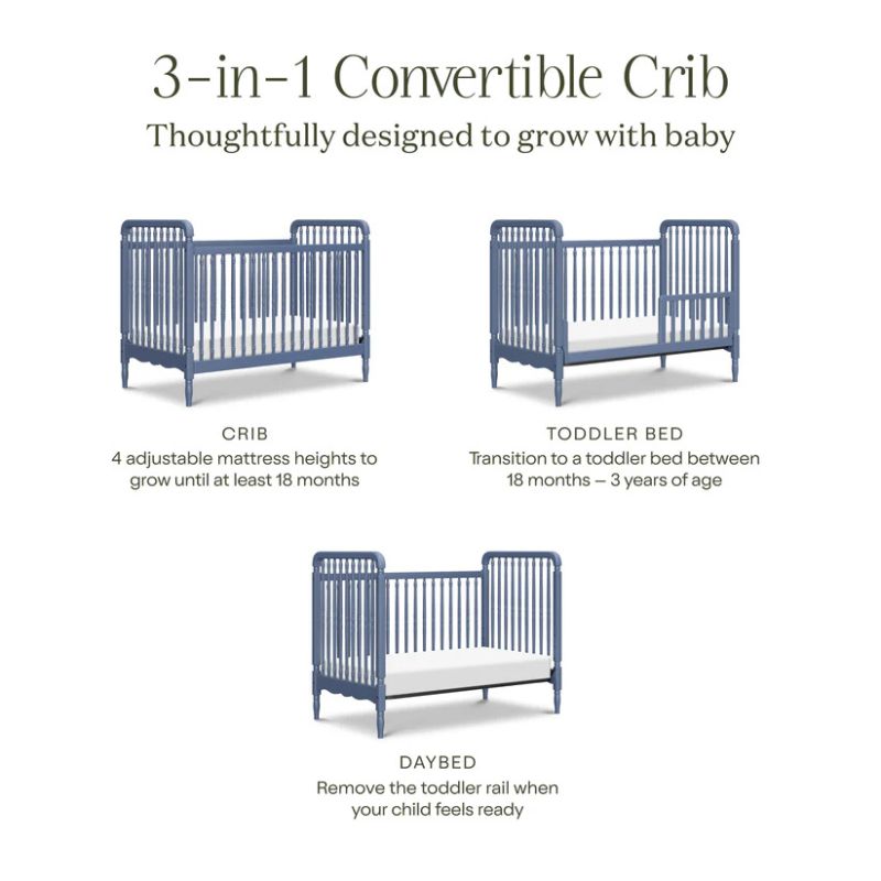 Liberty 3-in-1 Convertible Spindle Crib