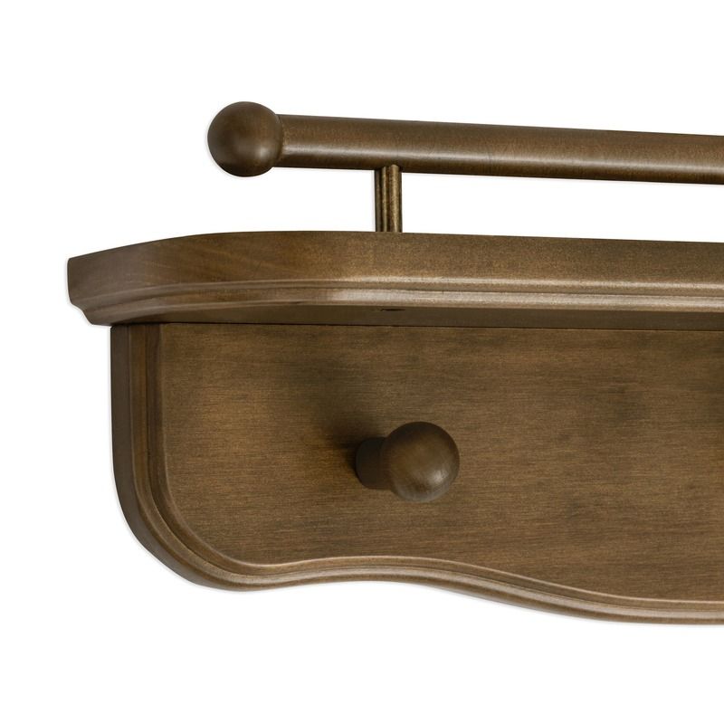 Liberty 31" Wall Shelf with Hooks