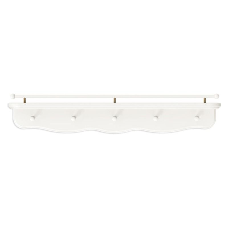 Liberty 31" Wall Shelf with Hooks