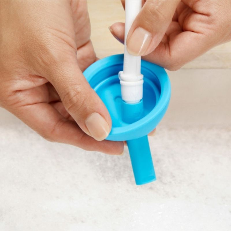 Simple Clean Straw Cup 10oz Blue