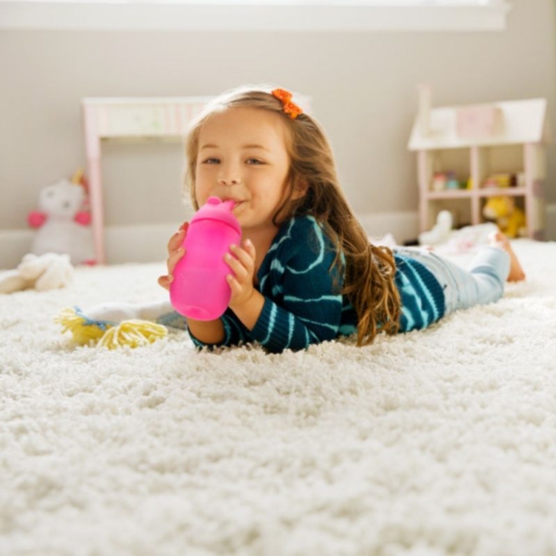 Simple Clean Straw Cup 10oz Pink