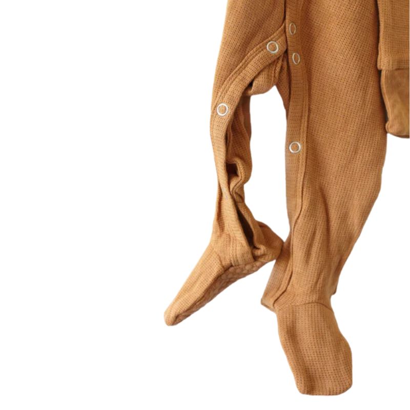 Bamboo Footed Sleepsuit Almond