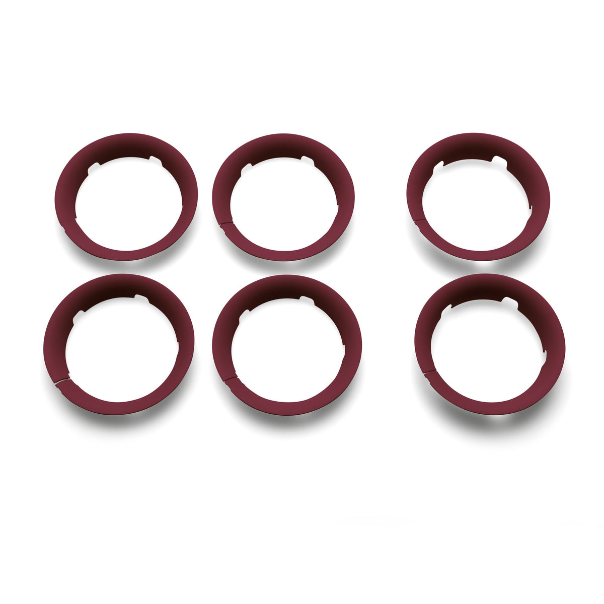 Bee 5 Wheel Caps dark_red
