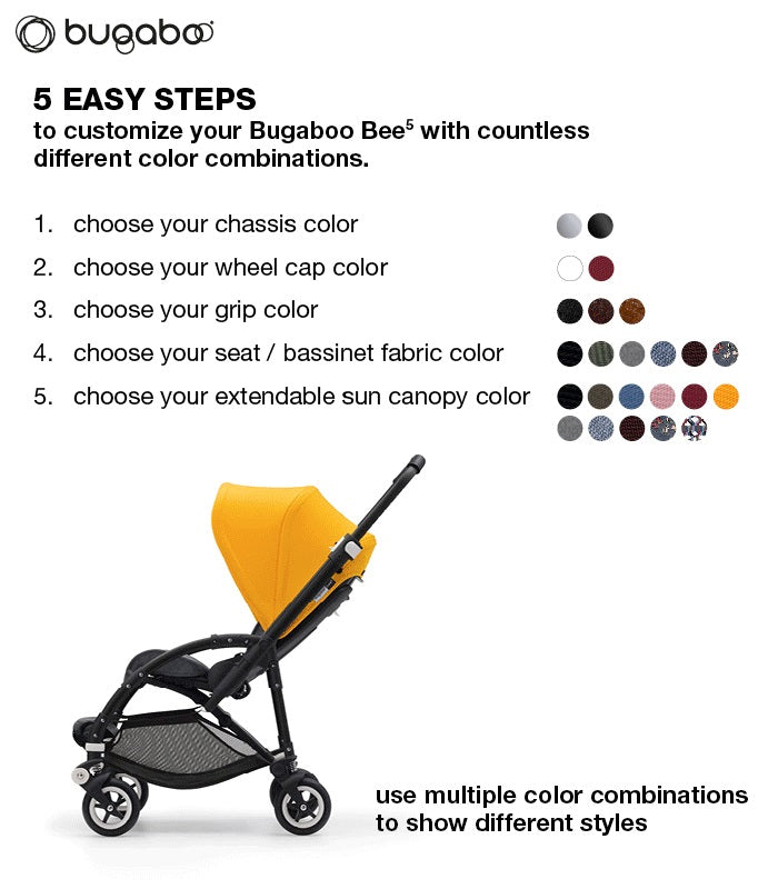 Bee 5 Wheel Caps
