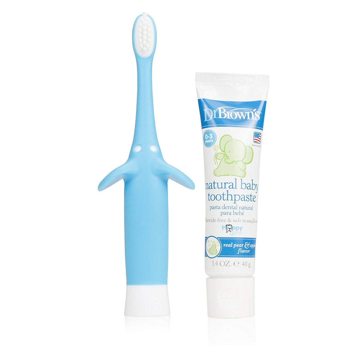 Blue Toothbrush and Toothpaste uniq