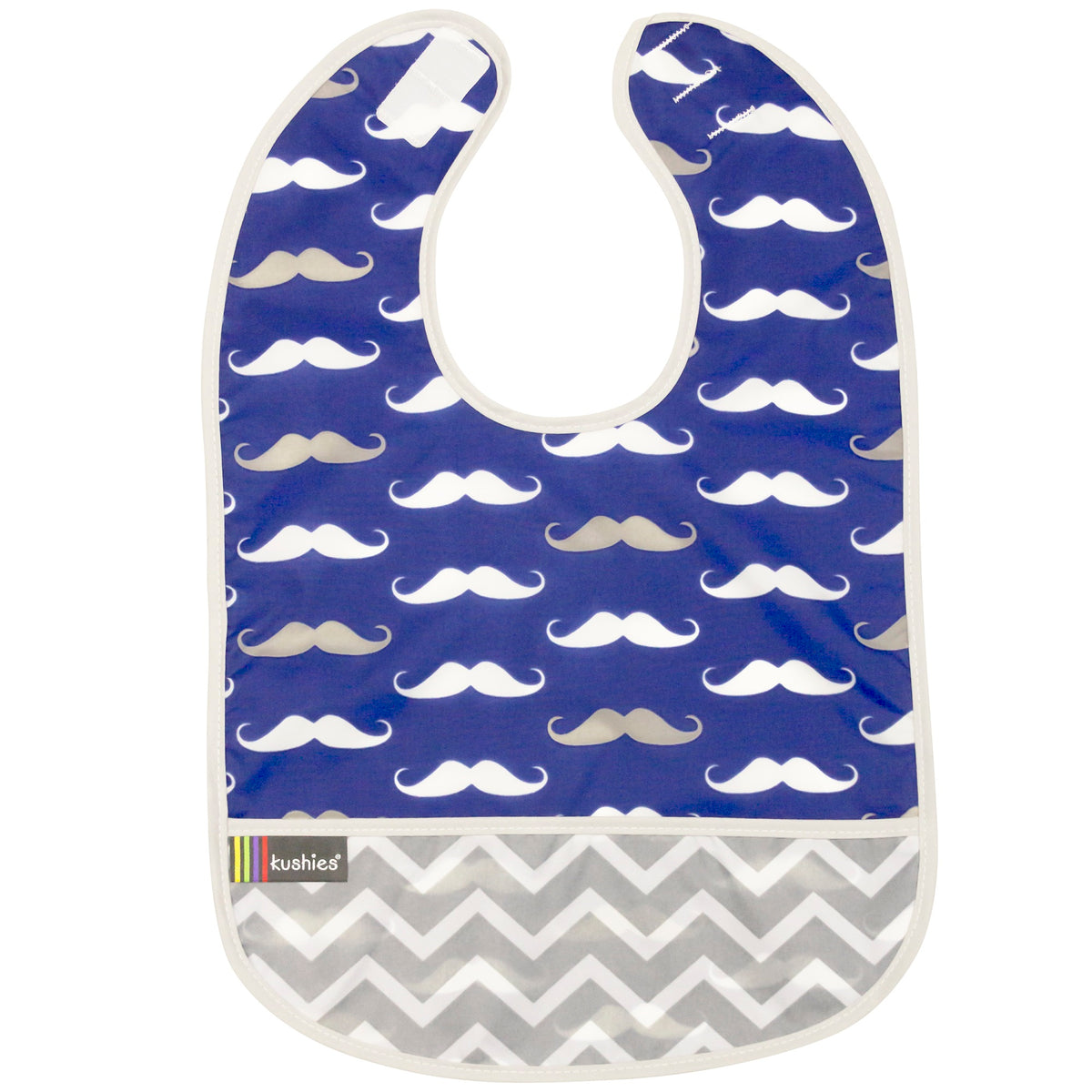 Waterproof Clean Bibs mustache