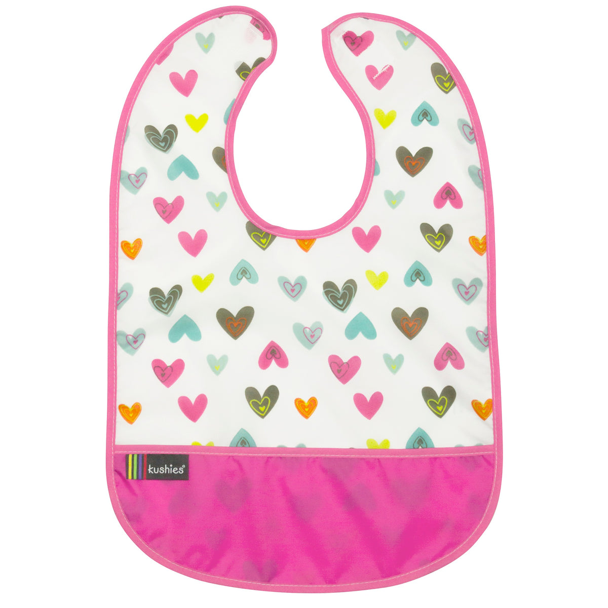 Waterproof Clean Bibs hearts