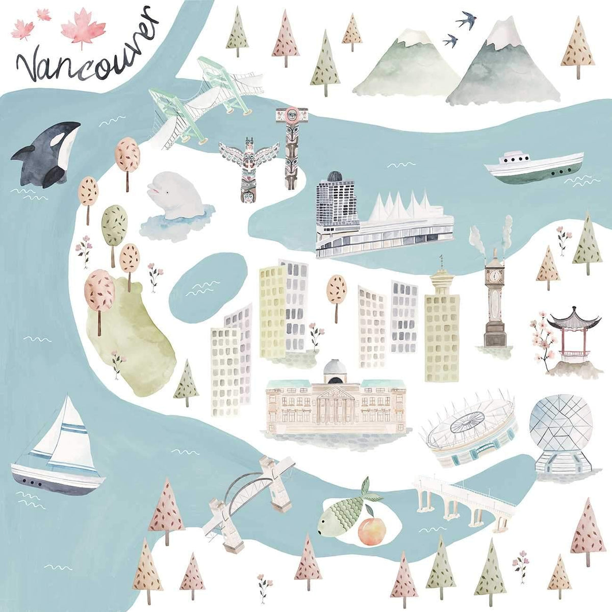 Luxe Muslin Swaddle - World Cities