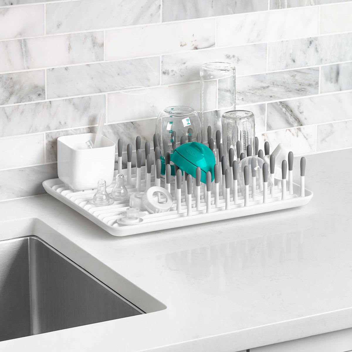 Bottle Drying Rack - Grey uniq