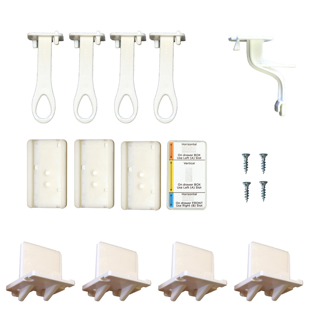 Adhesive Top Drawer Latch - 4 Pack uniq