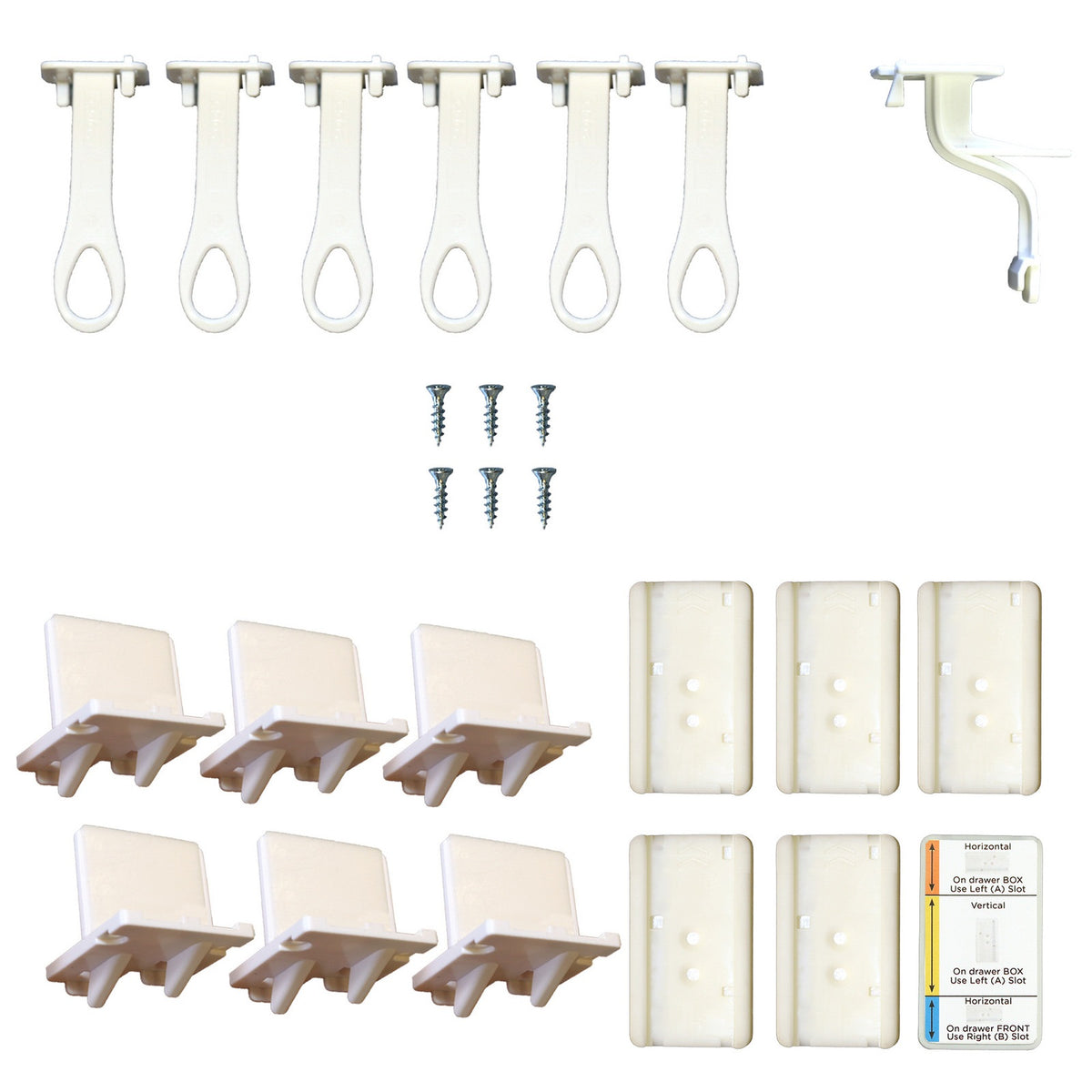 Adhesive Lower Drawer Latch - 6 Pack uniq