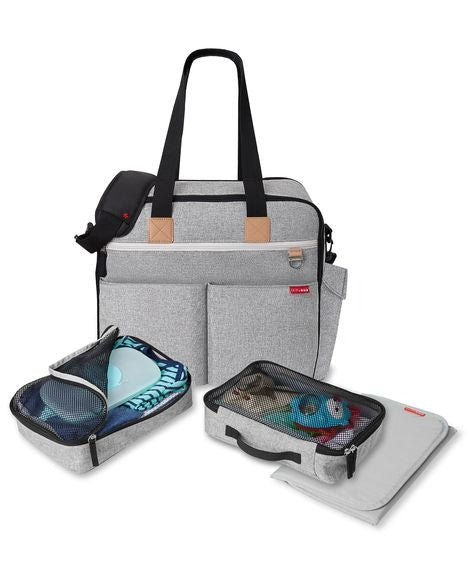 Duo Weekender Diaper Bag - Grey Melange uniq