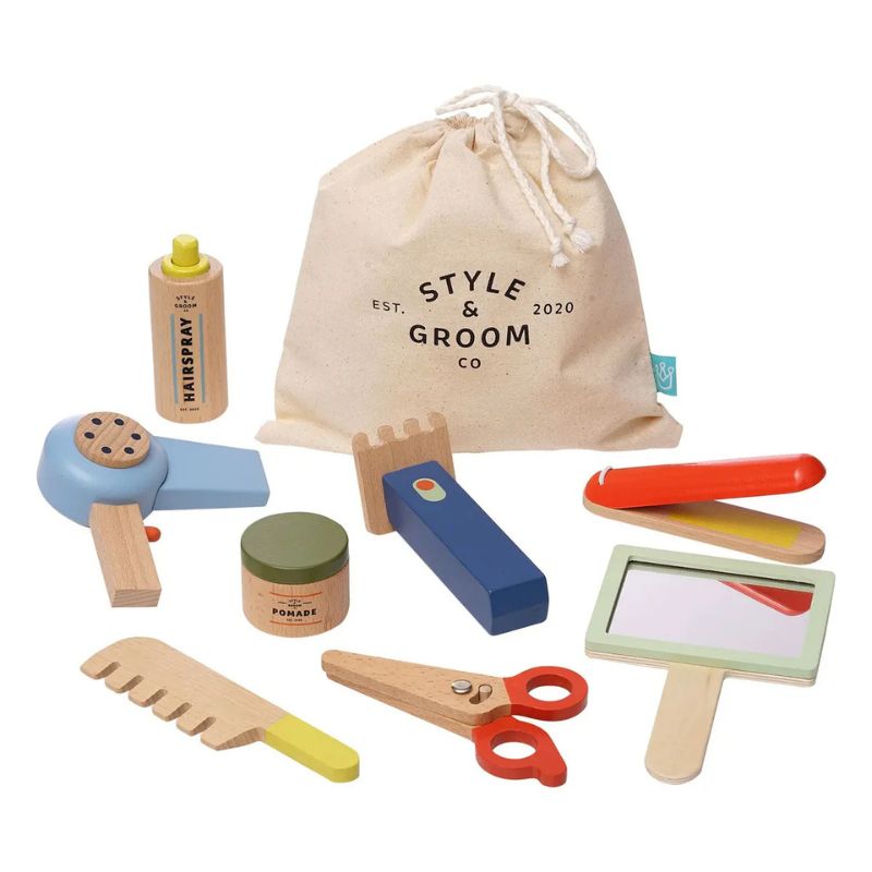 Style & Groom Wood Hair Styling Set