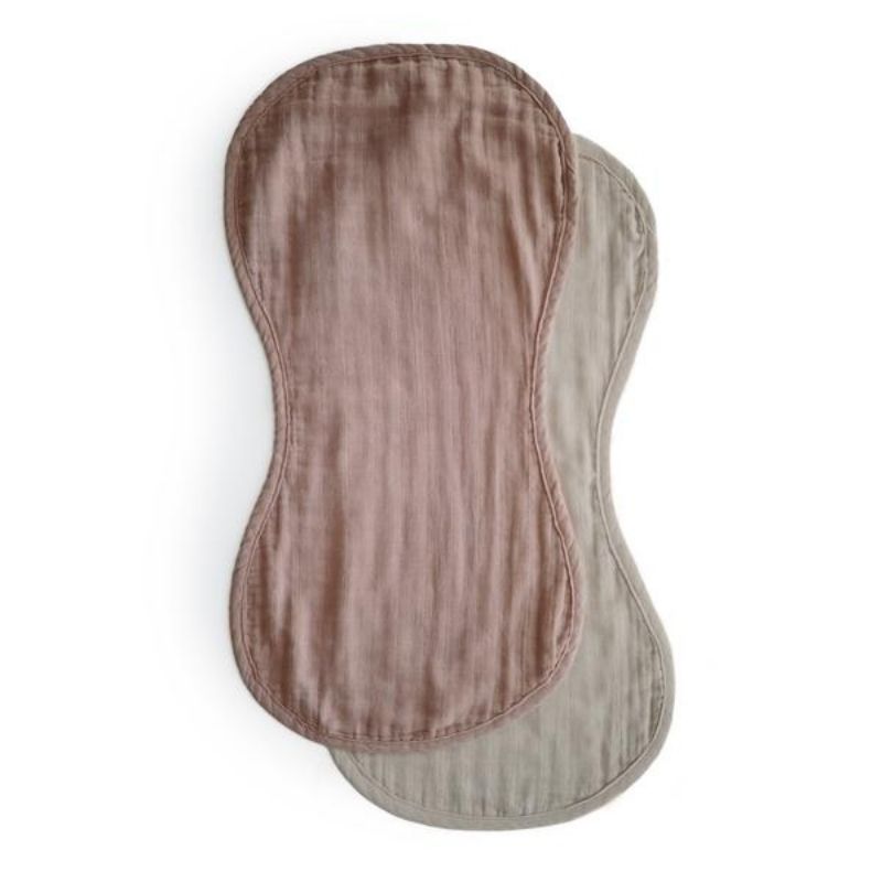 Muslin Burp Cloth Set - 2 Pack Natural